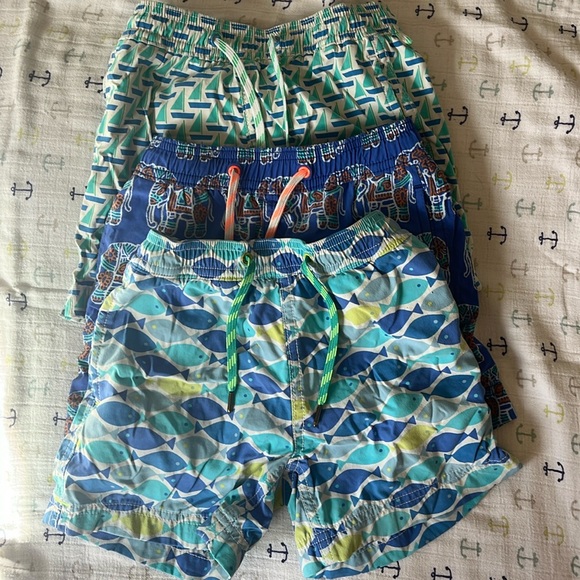 Crewcuts bundle of size 3 boys swim shorts. Great colors. Well worn - Picture 1 of 13